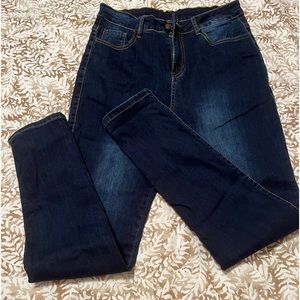 Stretch, jeans, size large, never worn